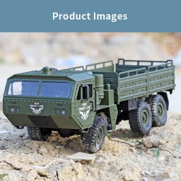 JJRC Q75 RC Military Truck 6WD 2.4GHz Army Truck Off-road Car