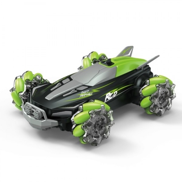 D888 2.4G 4WD RC Stunt Car Remote Control Car 360°Rotation Drift Car with LED Light and Music