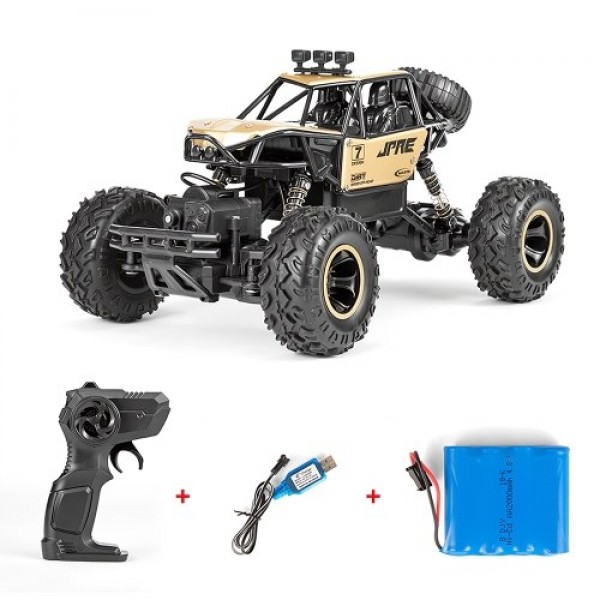 2.4GHz 4WD 1/16 Off-road Buggy Alloy RC Car 15km/h High Speed Climbling Car RTR