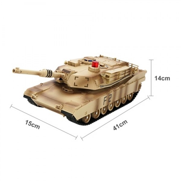 JJRC Q90 RC Tank 1/24 Remote Control Military Battle Tank Toy Shoots with Lights Realistic Sounds RC Vehicle 330°Rotatable Turre