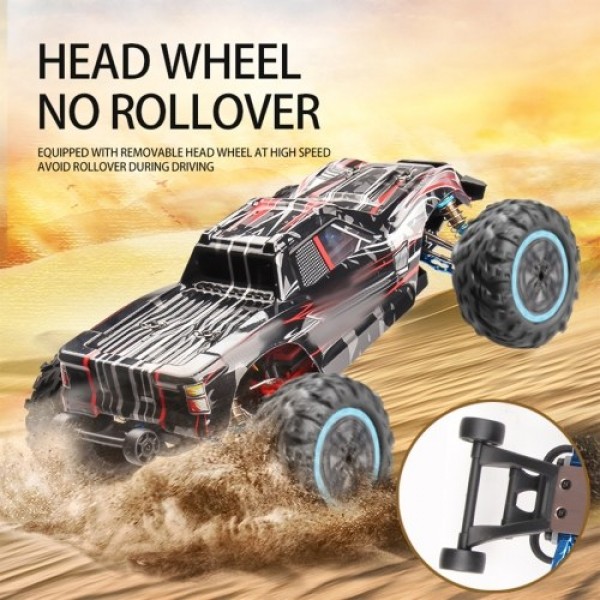 F21A 1/10 2.4Ghz 4WD 80km/h Off-road Car RC Racing Climbing Car Brushless Motor Water Drifting Alloy Frame