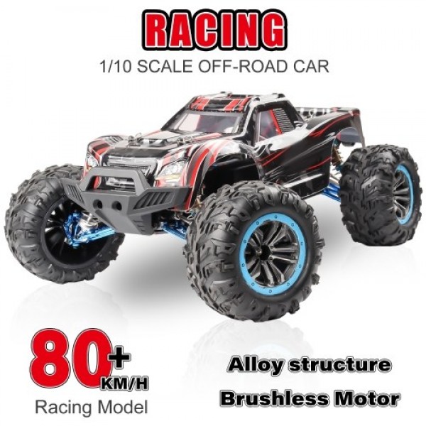 F21A 1/10 2.4Ghz 4WD 80km/h Off-road Car RC Racing Climbing Car Brushless Motor Water Drifting Alloy Frame