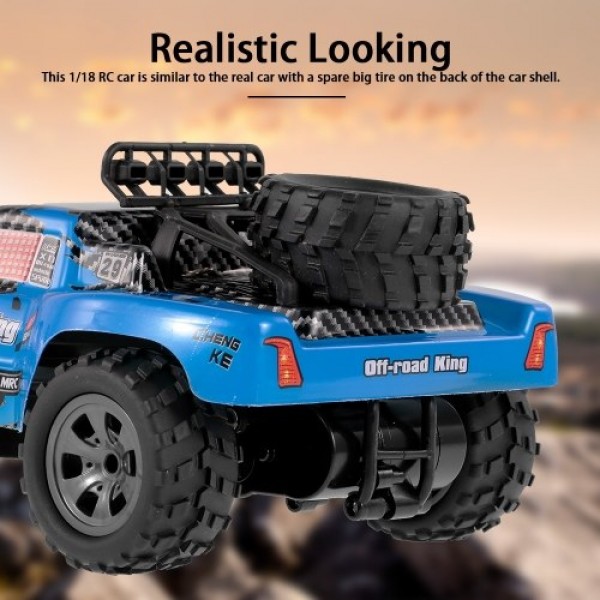 KYA KY-1885B 2.4GHz 1/18 2WD Big Wheel RC Car Off-Road King Short Truck