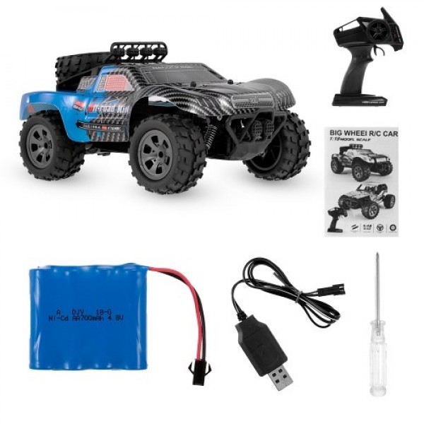 KYA KY-1885B 2.4GHz 1/18 2WD Big Wheel RC Car Off-Road King Short Truck