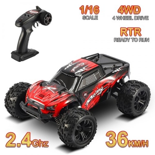 JJRC Q122A 2.4Ghz 36KM/H High Speed 1:16 Off Road RC Trucks 4WD Vehicle Racing Climbing RC Car Gifts for Kids Adults