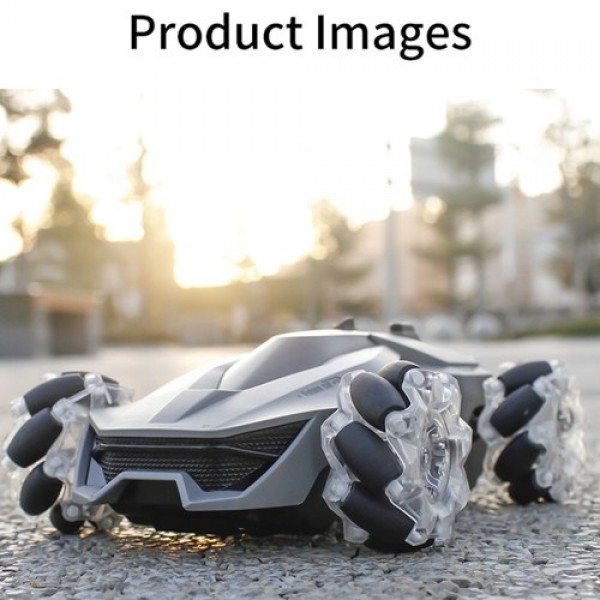 JJRC Q92 1:24 2.4G 4WD RC Stunt Car Remote Control Car 360°Rotation with LED Light and Music RC Car