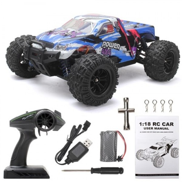 KYAMRC KY-2819A 2.4GHz 1:18 4WD Off-Road Remote Control Crawler Truck 35KM/H High Speed Racing Vehicle