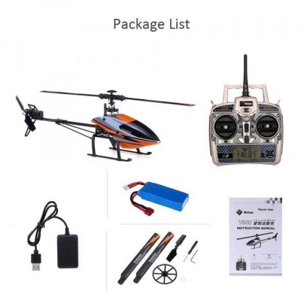 WLtoys V950 Helicopter 2.4G 6CH 3D 6G System Brushless Motor Flybarless RTF RC Helicopter