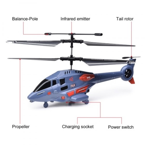 2.4GHz Remote Control Helicopter Mini RC Toy Altitude Hold RC Helicopter with LED Lights