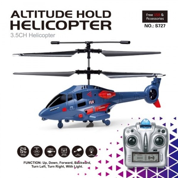 2.4GHz Remote Control Helicopter Mini RC Toy Altitude Hold RC Helicopter with LED Lights