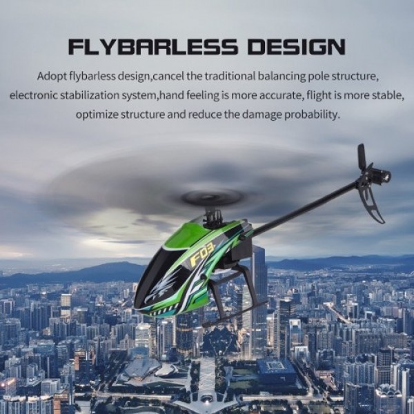 YU XIANG F03 4CH 6-axis Gyro Fly More Stable RC Helicopter Flybarless One Key Take off Height Hold Helicopter for Beginner RC To