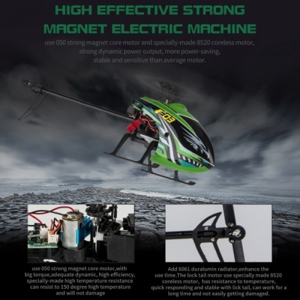 YU XIANG F03 4CH 6-axis Gyro Fly More Stable RC Helicopter Flybarless One Key Take off Height Hold Helicopter for Beginner RC To