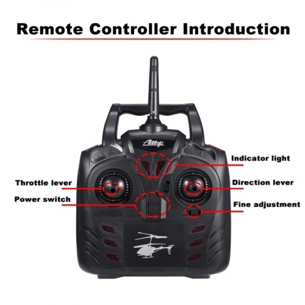 YD615 RC Helicopter with Gyro 3.5 Channels 2.4Ghz Transmitter RTF Durable Aircraft(8min Flying Time)