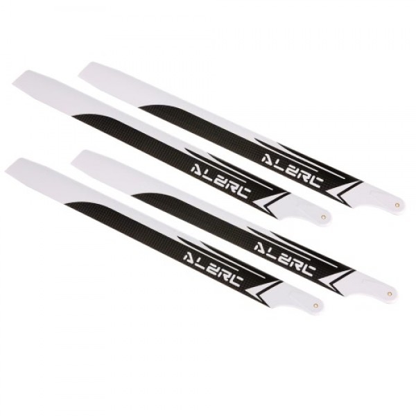 2 Pairs ALZRC 380mm Carbon Fiber Main Blades for Devil 380 FAST Align 470L RC Helicopter