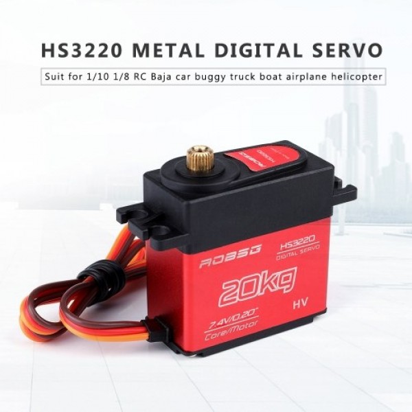 HS3220 Metal Gear Digital Servo High Torque 20kg Waterproof