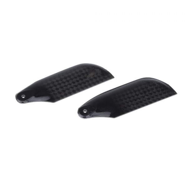 2 * Pairs Carbon Fiber 62mm Tail Blades for  Align Trex 450 RC Helicopter