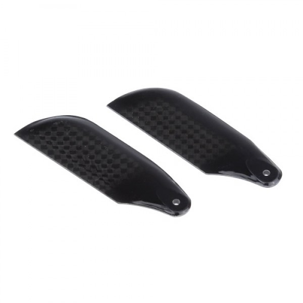 2 * Pairs Carbon Fiber 62mm Tail Blades for  Align Trex 450 RC Helicopter