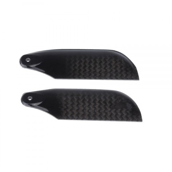 2 * Pairs Carbon Fiber 62mm Tail Blades for  Align Trex 450 RC Helicopter