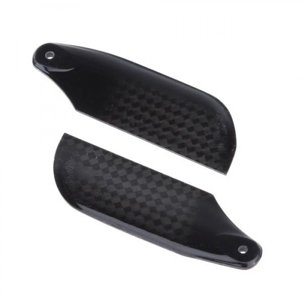 2 * Pairs Carbon Fiber 62mm Tail Blades for  Align Trex 450 RC Helicopter