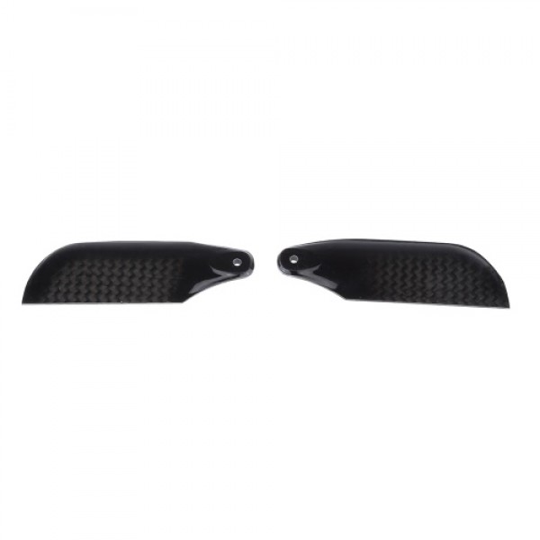 2 * Pairs Carbon Fiber 62mm Tail Blades for  Align Trex 450 RC Helicopter