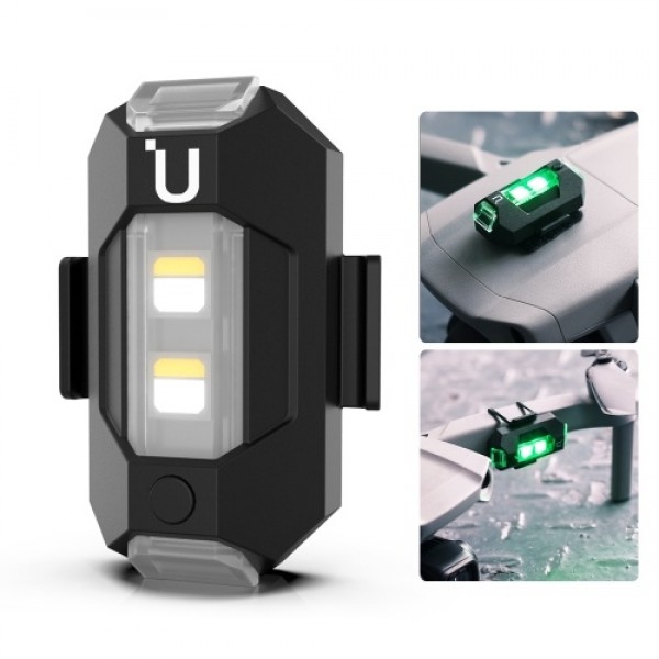 Ulanzi Drone Strobe Light Flashing Light 3 Colors Slow Fast Flashing Anti-collision Light