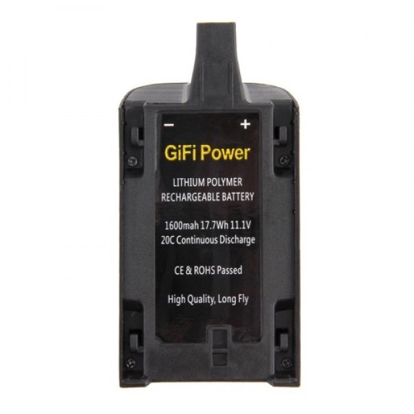 11.1V 1600mAh 20C 3S Powerful Rechargeable High Capacity Li-Po Battery