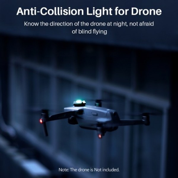 Ulanzi Drone Strobe Light Flashing Light 3 Colors Slow Fast Flashing Anti-collision Light