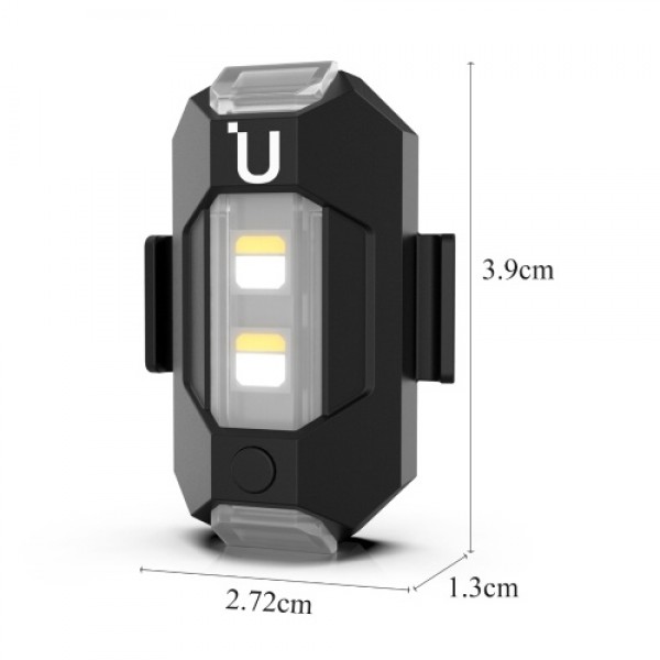 Ulanzi Drone Strobe Light Flashing Light 3 Colors Slow Fast Flashing Anti-collision Light