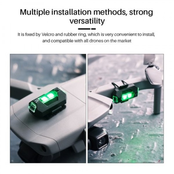 Ulanzi Drone Strobe Light Flashing Light 3 Colors Slow Fast Flashing Anti-collision Light