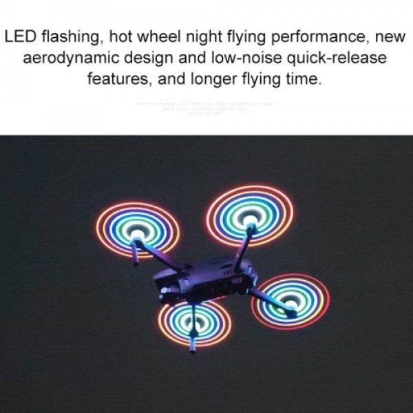 1 Pair LED Flash Low-Noise Quick Release Propeller