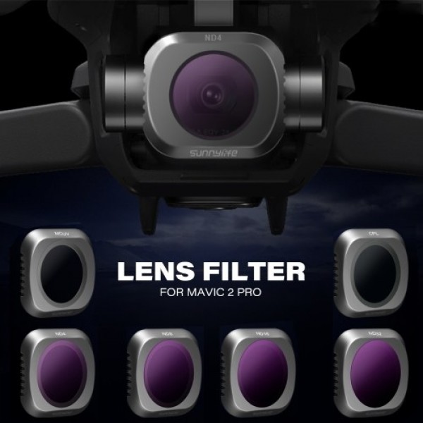 Lightweight Camera Lens Filter Neutral Density ND16 Filter for DJI Mavic 2 Pro Drone Camera