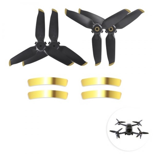 2 Pairs Low Noise 5328S Propellers Spare Blades Replacement for DJI FPV Drone Propeller