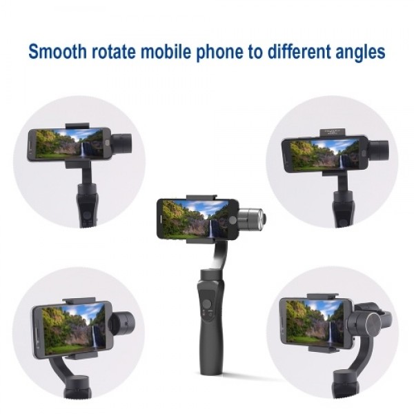 Handheld Gimbal Tray Stabilizer Selfie Stick for Smartphone Gopro 3/4/5/6