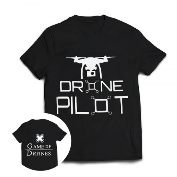 STARTRC Drone Pilot T-Shirt Pure Cotton Short Sleeve Shirt for RC Drone Fans Profession Lovers