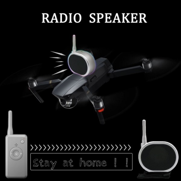 RC Drone Speaker Accessories Drone Megaphone Wireless Small Radio Voice Broadcaster