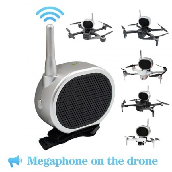 RC Drone Speaker Accessories Drone Megaphone Wireless Small Radio Voice Broadcaster