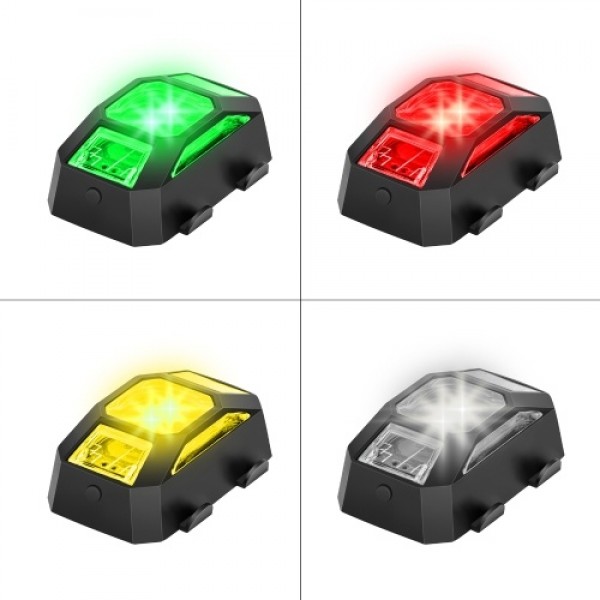 Drone Strobe Lights LED Light with 4 Colors Compatible with DJI FPV/ Mini 2/ Mavic Air 2/Mavic mini Rechargeable Drone LED Light