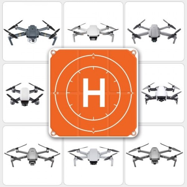 50CM Waterproof Landing Pad Portable Landing Mat Compatible with DJI FPV Mavic Air Mini 2 Pro Drone