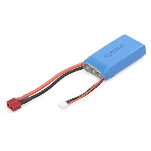 2pcs RC Li-Po Battery 7.4V 1500mAh 25C 2S Rechargeable with T Plug