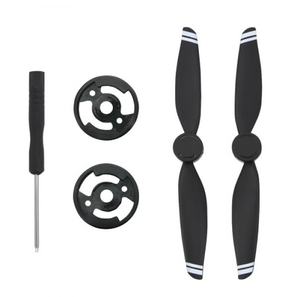 2pcs LED Propellers LED Light Flash Propellers Low-Noise Quick-Release Folding Blades for DJI Mavic Air 2 Drone