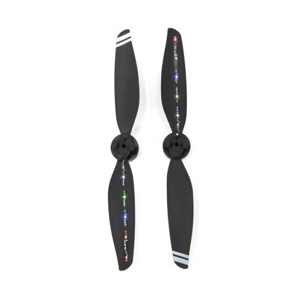 2pcs LED Propellers LED Light Flash Propellers Low-Noise Quick-Release Folding Blades for DJI Mavic Air 2 Drone