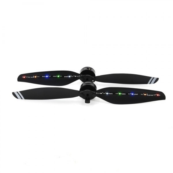 2pcs LED Propellers LED Light Flash Propellers Low-Noise Quick-Release Folding Blades for DJI Mavic Air 2 Drone