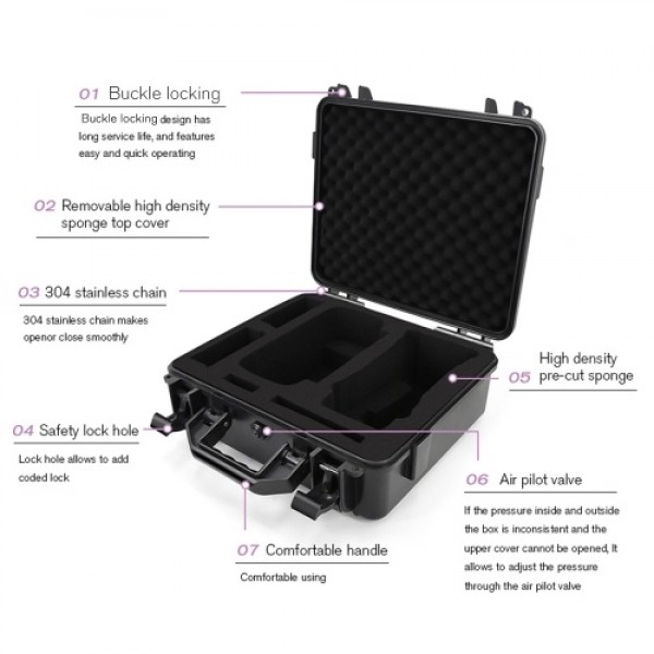 Watertight Carrying Case Hard Travel Case Portable Case Drone Storage Case Compatible with FIMI X8SE Drone