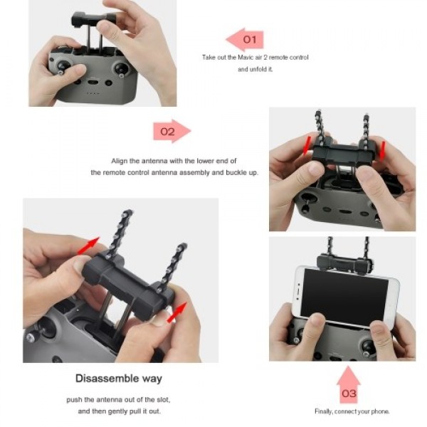 STARTRC Signal Range Booster Extender Antenna 5.8Ghz Controller Transmitter Signal Booster for Mavic Air 2 Drone