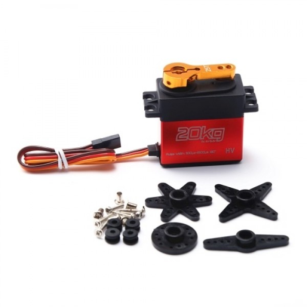 DSSERVO DS3218MG 20kg Metal Gear Digital Steering Servo for RC Baja Car Buggy Truck Boat Airplane Helicopter