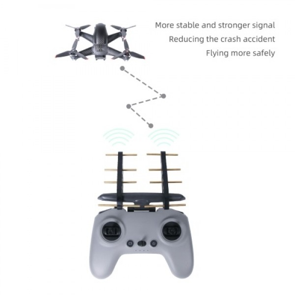 2 Yagi Antenna 2.4G Signal Booster Extender Signal Amplifier Longer Control Distance Compatible with DJI FPV Remote Controller