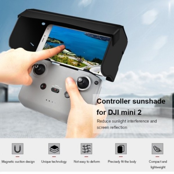 Replacement for DJI Mini 2 Mavic Air 2 Romote Controller Sunshade  Foldable Remote Control Sun Hood Magnetic Suction Design