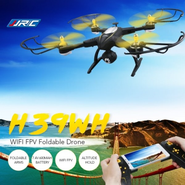 Original JJR/C H39WH Wifi FPV 720P Camera Foldable Drone 2.4G 4CH 6-aixs Gyro RC Selfie Beauty-mode Quadcopter RTF