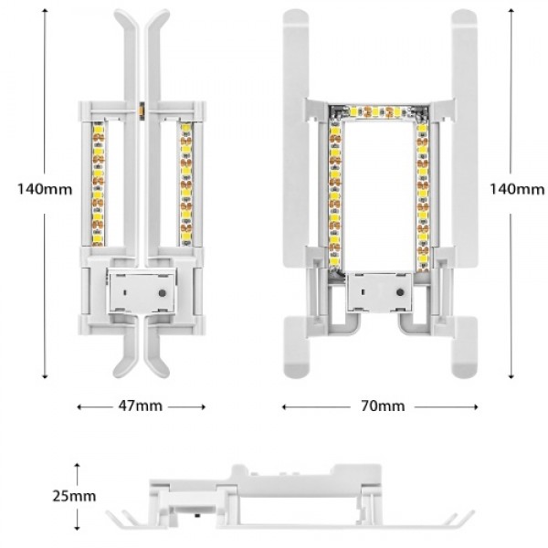 LED Extended Foldable Landing Gear Kit Compatible with DJI Mini / Mavic Mini Drone LED Landing Gear