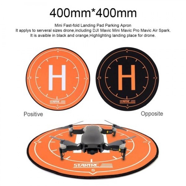 Waterproof Landing Pad Apron Portable Landing Mat Diameter 40CM Compatible with DJI Mavic Mini DJI Mini 2 Mavic Pro Spark